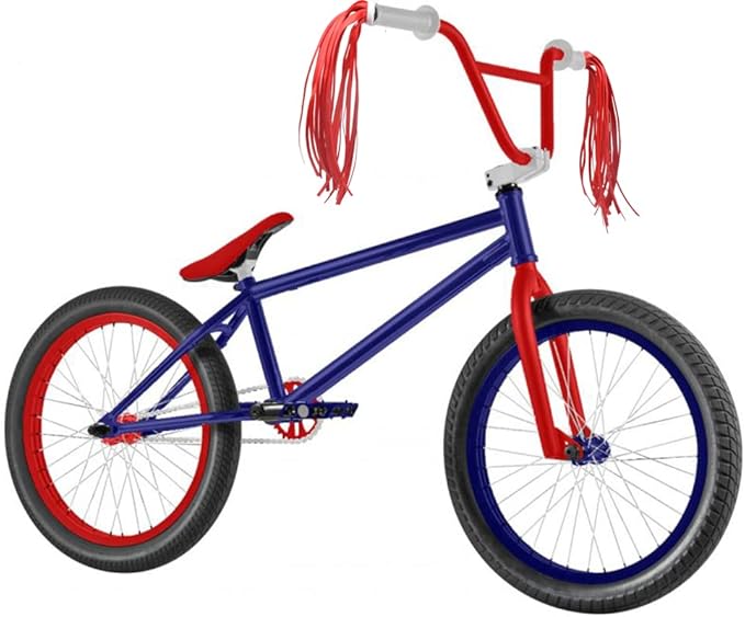 Red Bike Bell Red Bike Streamers Ribbon Bicycle Tassels for Bike Handlebar Decorations