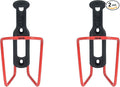 ZEFAL Bundle Pack - Aluplast 124 Aluminium Bicycle Water Bottle Cage, Universal, Red, 2 Pack
