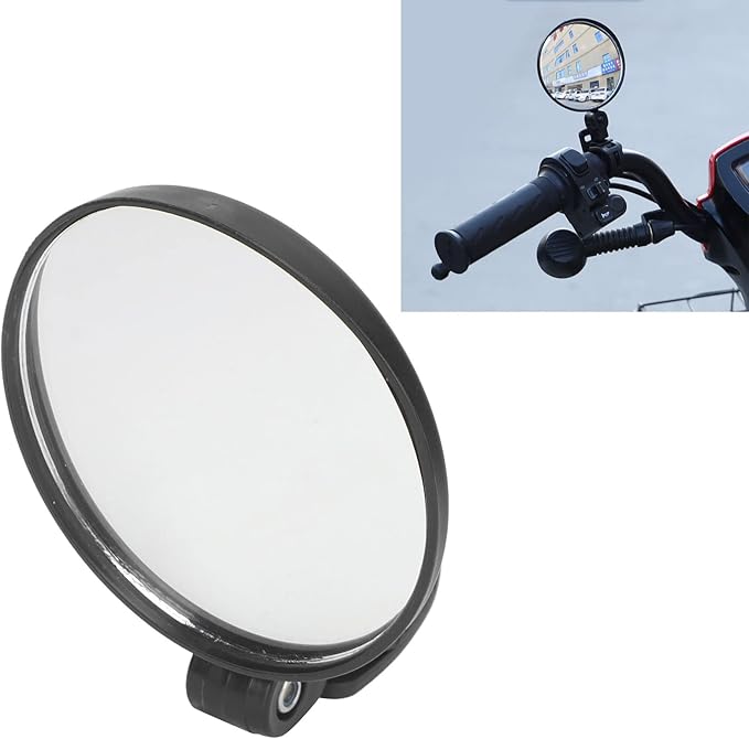 8cm Adjustable Wide Angle Round Scooter Adjustable 360 Degree Rotatable Handlebar Rearview Bicycle Mirrors,Wheelchair Bicycle Scooter Rearview Mirror Universal for Wheelchair Bicycle