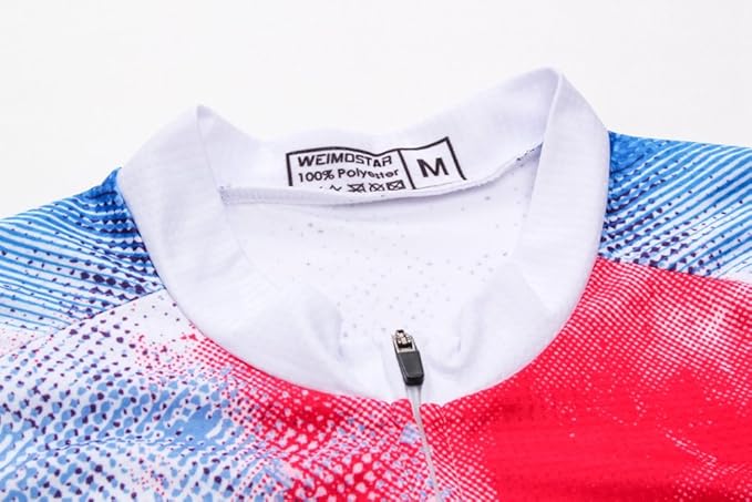 Weimostar Men's Cycling Jersey Men Mountain Bike Jerseys Short Sleeve Tops S-5XL