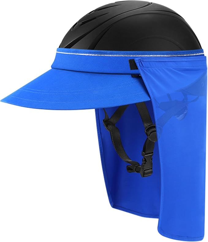 Tontron Horsriding Helmet Visor |Helmet Sunshade with Removable Neck Flap