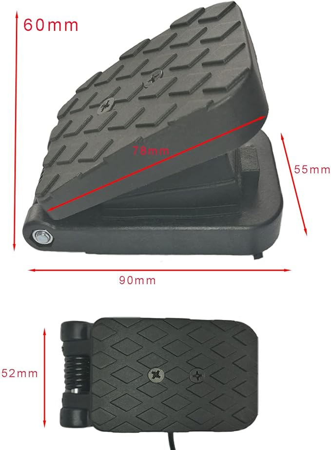 Variable Speed Pedal Electric Pedal Foot Switch Accessory for Kids Cars Children Electric Ride on Toys Replacement Parts Connectors