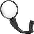 ROCKBROS Handlebar Bike Mirror, 360°Adjustable Safety Bicycle Rear View Mirror, Scratch Resistant Glass Lens Mirror(Long)