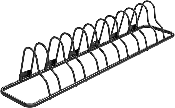 Outdoor Bike Rack Garage Floor - 6 Bicycle Racks & Stands Kids Bike Parking Organizer Indoor Bike Storage Holder