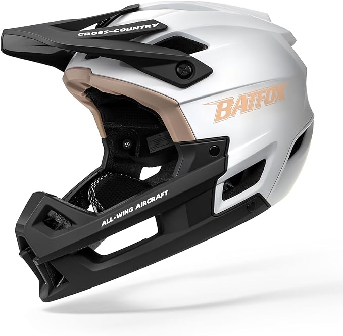 BATFOX Full Face Mountain Bike Helmet for Men Women Adult Helmet Downhill DH BMX MTB