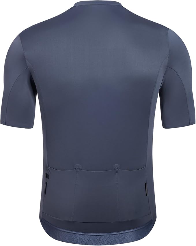 Santic Men's Cycling Jersey Short Sleeve Tops Bicycle Bike Shirt Full Zipper UPF 50+ Bicycle Jersey with Pockets