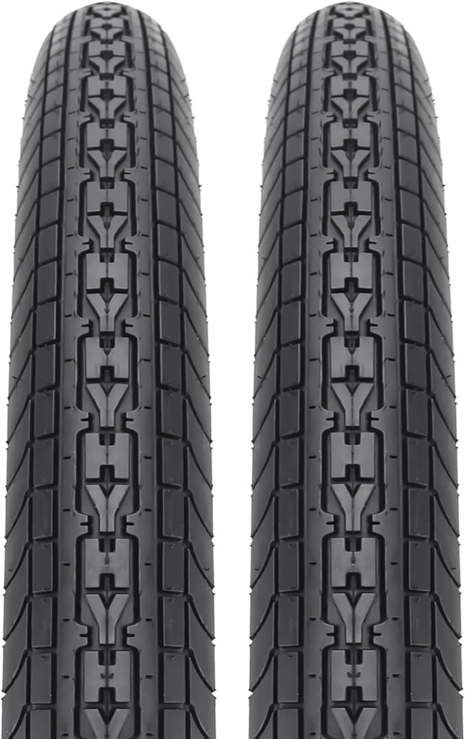 SIMEIQI 26x2.35 20x2.35 Inch Cruiser Beach Bike Tire Black White Wall or Brown Cream Wall Folding Replacement Bicycle Tire for Hybrid City Commuter Trail
