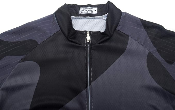Cycling Jersey Men USA Summer Bike Short Sleeve 3-Pockets Breathable Quick-Dry Shirt S-3XL