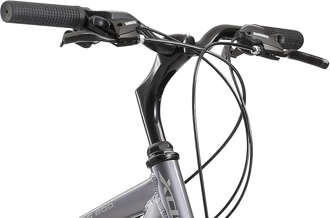 XDS Cross200 21 Speed Hybrid Bike Commuter City Bike, for Men and Women, Adult and Teenager, 700C Wheel, 15.5/17.5/19.5/21.5 Inch Lightweight Aluminum Alloy Frame