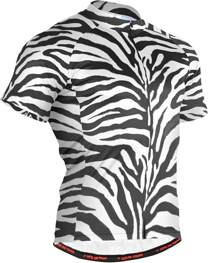 Men's Cycling Bike Jersey Short Sleeve Moisture Wicking, Breathable, Quick Dry Biking Shirt with 3 Rear Pockets