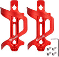 Chooee Bike Water Bottle Holder Aluminum, Bicycle Water Bottle Cage for Road Bikes Mountain Bikes Red 2-Pack