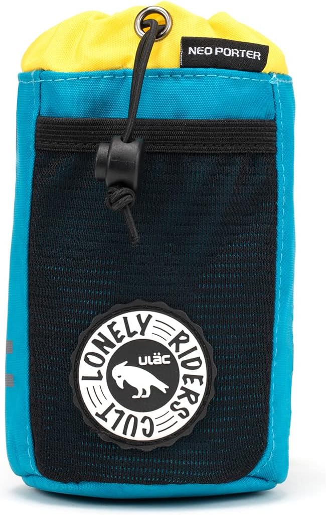 ULAC NEO PORTER C-HOLD Bike Feed Bag for Top Tube, Handlebar, Stem and Saddles (Aqua-Yellow, Small)