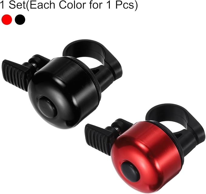 HARFINGTON Bike Bell Mini Bicycle Bell with Loud Crisp Clear Sound Bike Ring Bell Aluminum Bike Accessories