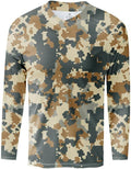 Men's MTB Shirt Long Sleeve Off-Road Motocross Cycling Jersey Mountain Bike Shirts Quick-Dry Moisture Wicking