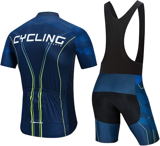 Men's Cycling Jersey Set, Summer Mountain Bike Clothing Short Sleeved Riding Jerseys