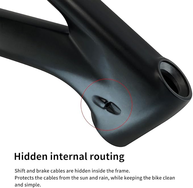Mountain Bike Hardtail Disc Brake Frame 27.5er 29er Carbon Fibre Rigid Frame 15/17/19in Thru-Axle Frame 142mm/148mm XC Cyclocross Bikes Frame Full Internal Routing(27.5 * 19"_148MM)