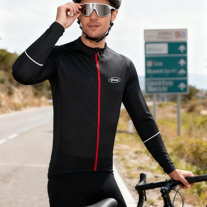Cycling Jersey Men Bicycle Shirt Short and Long Sleeve MTB Road Biking Jersey with Pockets