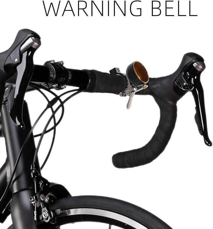 Vintage Bike Bell for Adults Loud Metal Bicycle Bell with Retro Copper Design Cycling Accessory Compatible with Road Mountain Bikes and Scooters