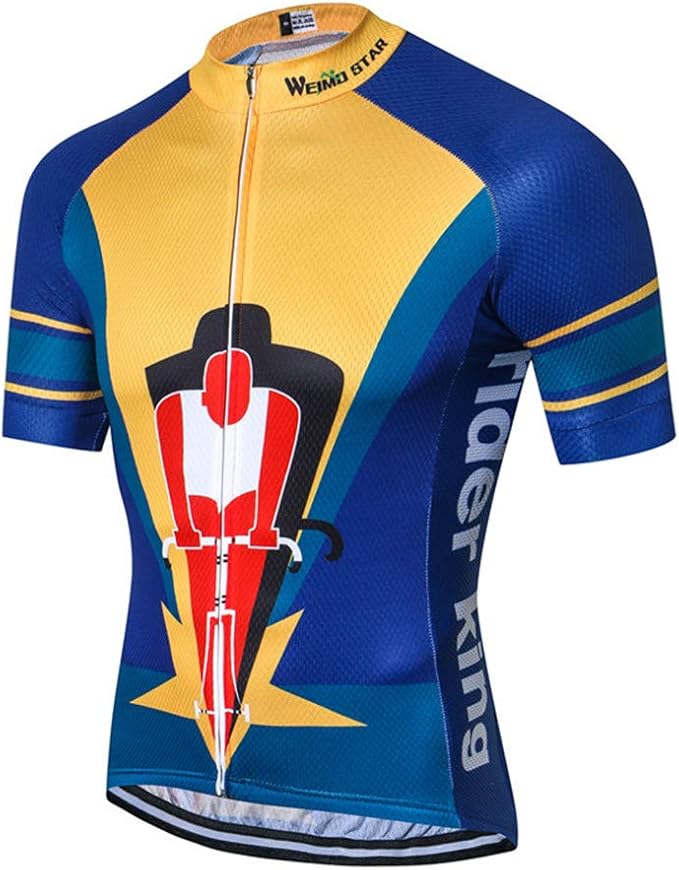 JPOJPO USA Cycling Jersey Men Road Bike Shirt Summer Biking Tops Short Sleeve Bicycle Clothes Cycle Wear Breathable