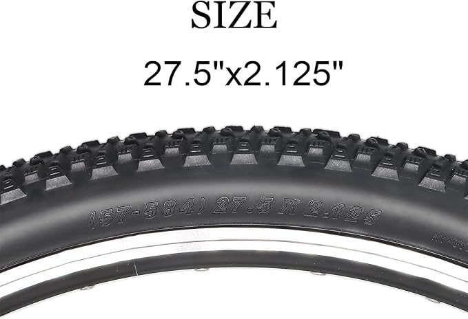 Hycline Mountain Bike Tire: 20/24/26/27.5-inch Folding Replacement High-Performance Wear-Resistant Bicycle Tires for MTB Off-Road Bike