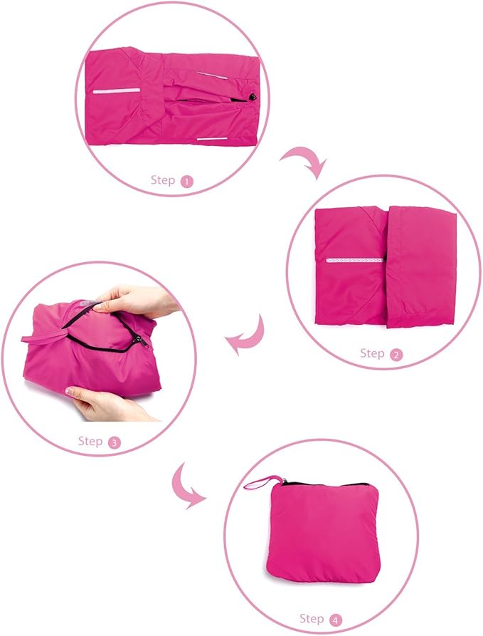 Women's Packable Windbreaker Jacket Resistant Convertible Cycling Running Jacket Lightweight Windproof Water