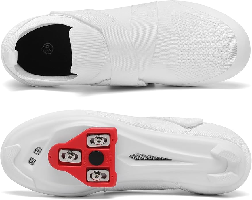 Unisex Cycling Shoes Compatible with Peloton Bike & SPD Indoor Road Riding Biking Bike Shoes with Delta Cleats Included for Men Women