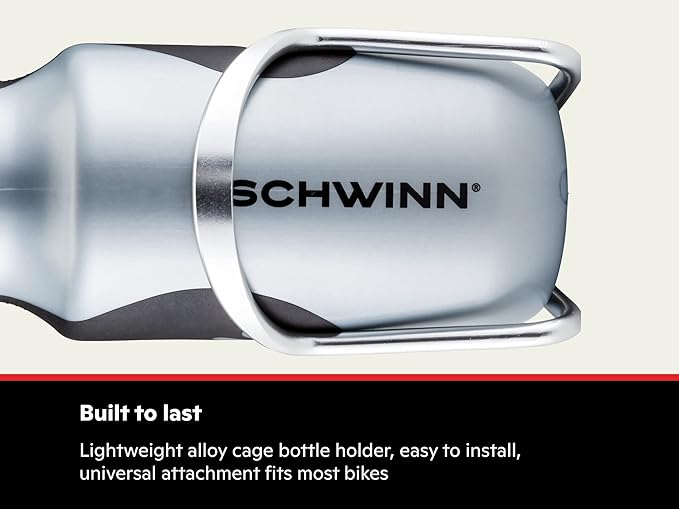 Schwinn Sport Water Bottle, 23 Oz, BPA-Free | With Bottle Holder | Squeeze Design | For Bicycles | Pack of 2