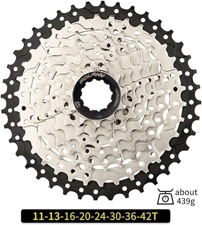BOLANY Bike 8/9/10 Speed Cassette 11-25T/32T/36T/40T/42T/46T/50T Fit for MTB Bike, Road Bicycle, Lightweight Cassette, Compatible with Shimano SRAM Sunrace