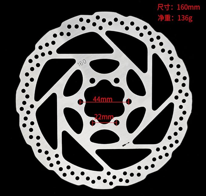 Akantor 1 Pair Mountain Bike Hydraulic Disc Brake Set，Right Front 850mm Left Rear 1450mm Hydraulic Brake Set with 160mm Rotors for Mountain Bike E-Bike Fat Bike Road Bike