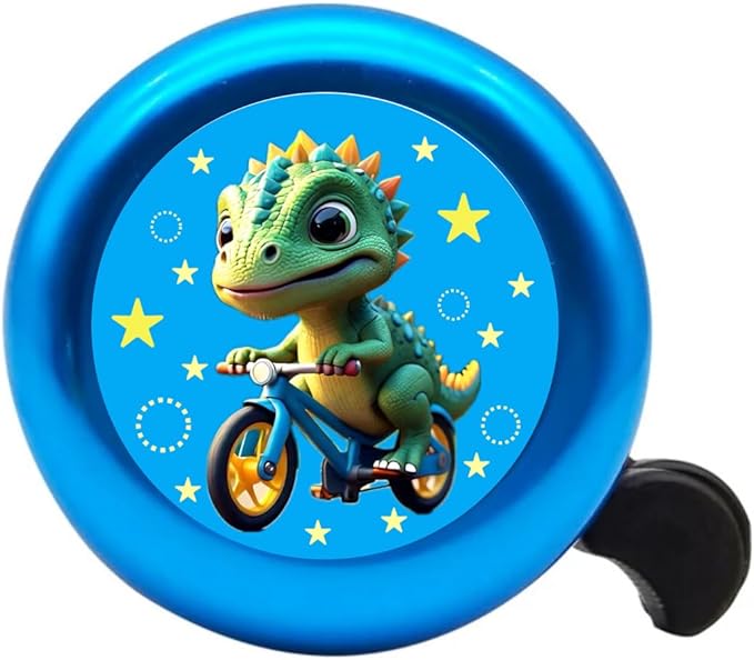Bike Bell – Fun Unicorn & Dinosaur Designs, Loud Crisp Sound, Durable Metal Bicycle Bell for Boys & Girls (Multiple Colors & Styles)