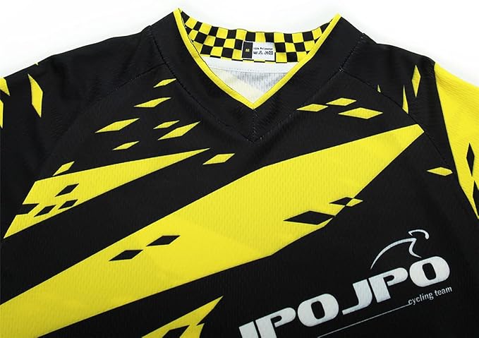 Men's Mountain Bike Jersey Long Sleeve MTB Off-Road Motocross Jersey Quick Dry Downhill&Motocross Shirts