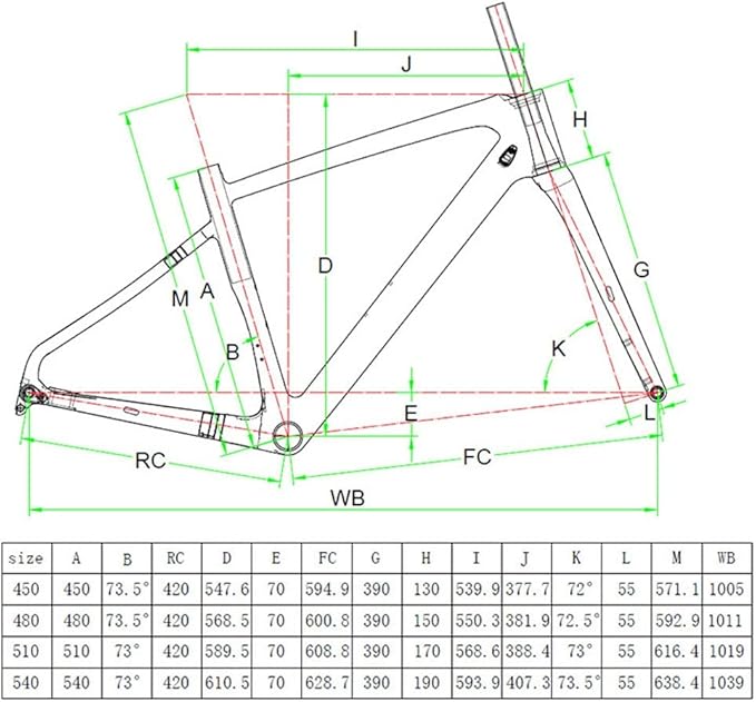 Carbon Road Bike Frameset Disc Brake 700C Off-Road Racing Frame 45/48/51/54cm Front 100mm Rear 142mm Thru Axle Frame Set(Dark Gray,45CM)