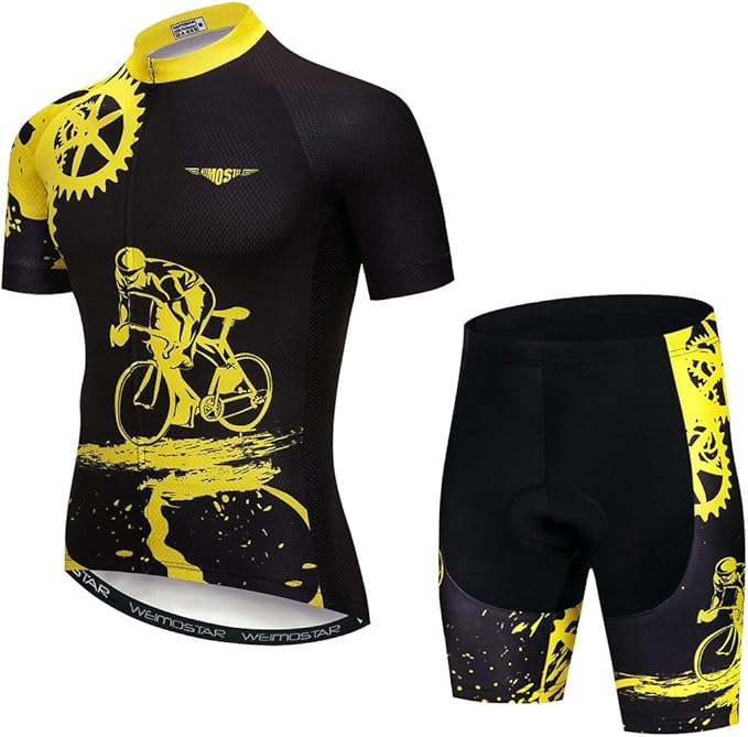 Sportswear Cycling Jerseys Short Sleeve Bike Clothing Bike top Men MTB Jersey Breathable Summer Black