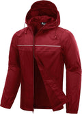 SWISSWELL Mens Rain Jacket & Coats Packable Lightweight Waterproof Windbreaker Hooded for Golf Cycling Hiking