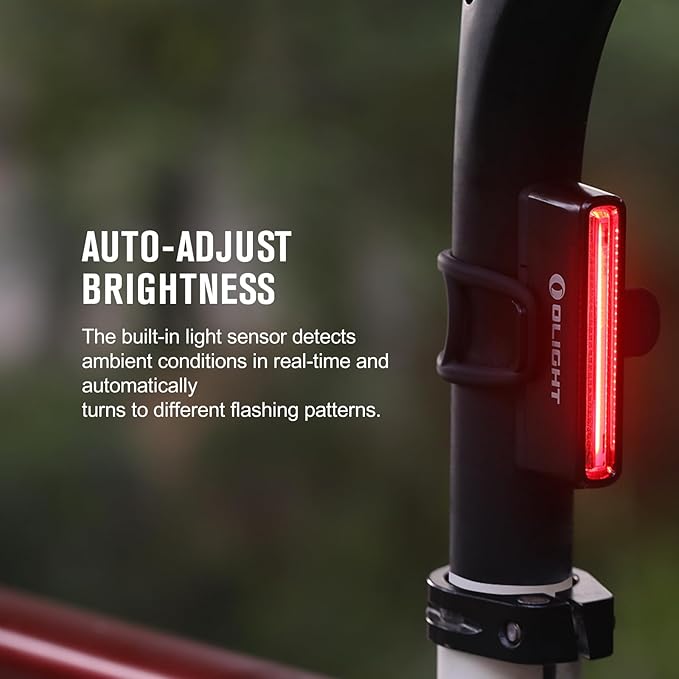 OLIGHT Seemee 30 C Bike Light 30 Lumens Tail Light 230 Degree Visibility, 800m Viewable Range, USB Rechargeable Bike Break Light, IPX6 Waterproof, Road and Urban Cyclists