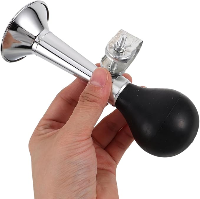 KESYOO Vintage Metal Bugle Horn for Bicycles Loud Clown Horn Durable Cycling Accessory for Safety Urban Areas