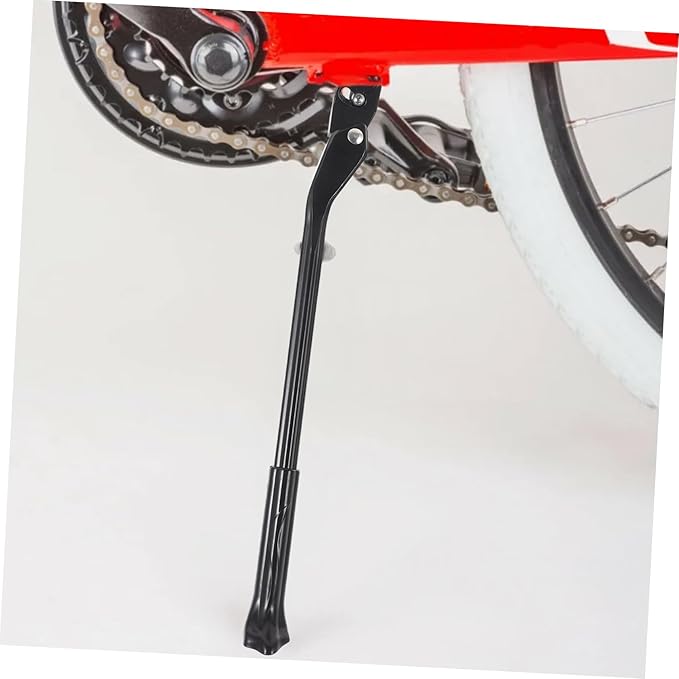 Unomor Adjustable Bike Kickstand Aluminum Alloy Bicycle Foot Support with Non-Slip Base for Mountain and Road Bikes Easy to Install for Outdoor Parking