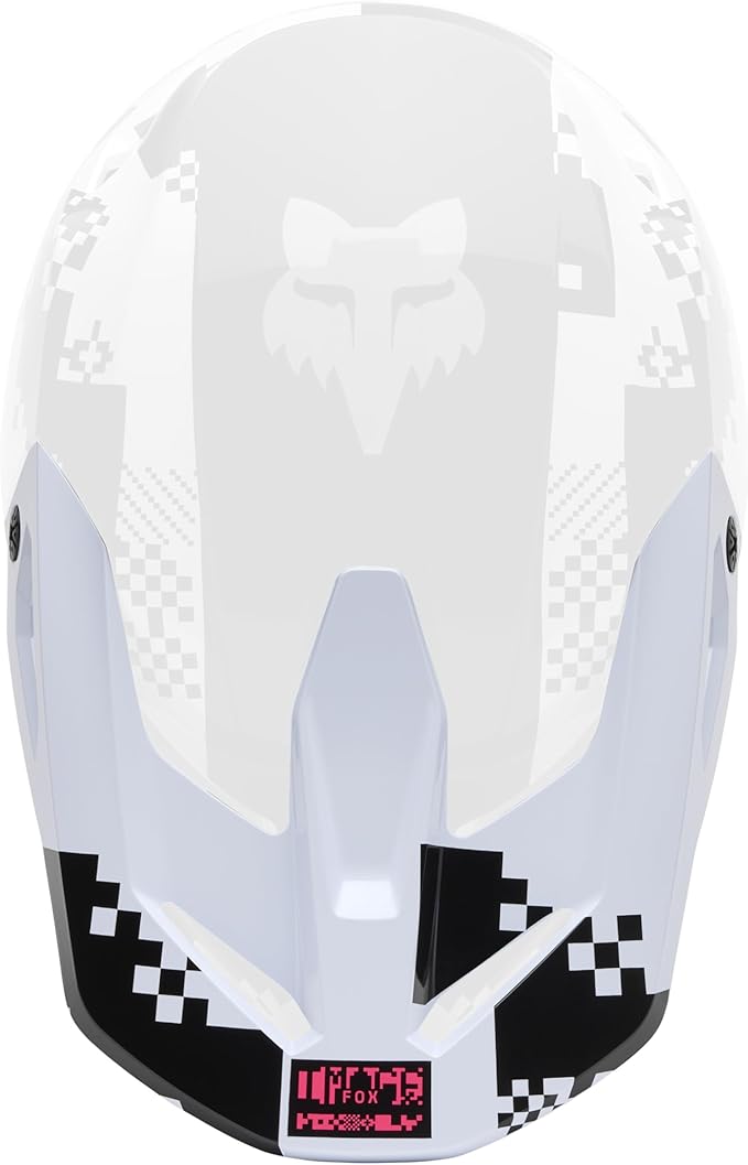 Fox Racing V1 Helmet Motocross Dirt Bike Visor, Black/Pink Digi, X-Large/XX-Large
