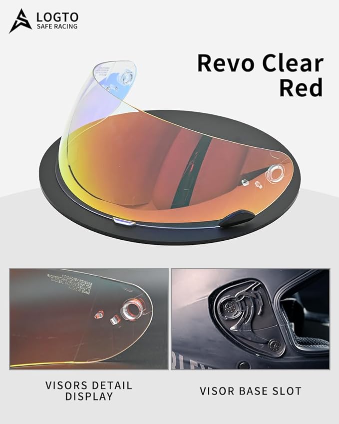 Replacement Motorcycle Helmet Visor Shield for Star RS-1 Vortex Qualifier Revolver Helmet Accessories Universal