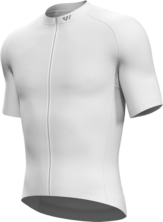Lo.gas Cycling Jersey Men Short Sleeve, Road Bike Jerseys Full Zipper with Pockets, Bicycle Clothing Breathable Quick Dry