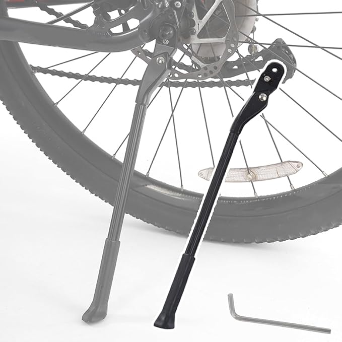 Bike Kickstand for Trek 730 Multitrack 7300 750 760/770 7700 790 Multitrack, Aluminum Adjustable Kickstand Foot Side Stand Suppor Rear Side Bicycle Stand with Non-Slip Rubber Foot,E