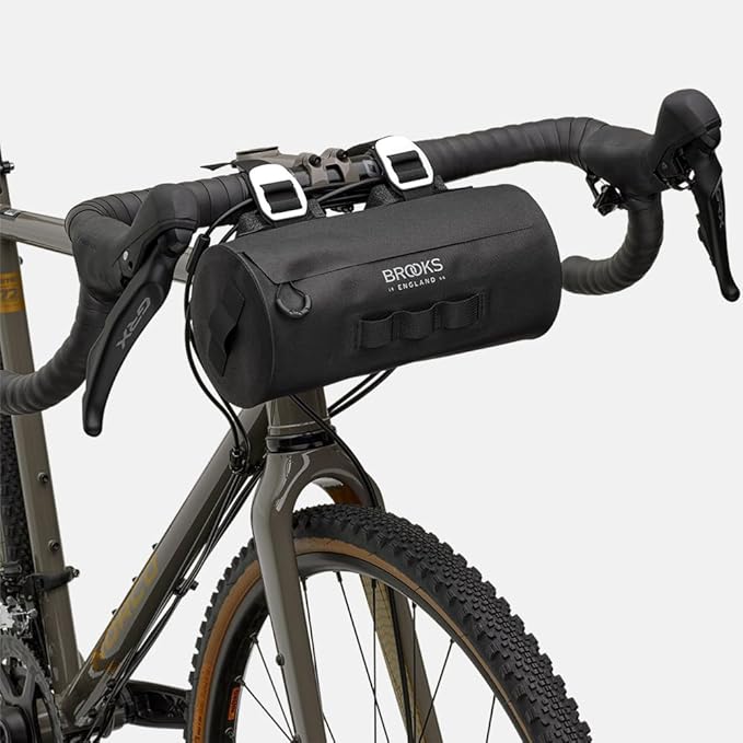 Brooks England Scape Handlebar Pouch, Cycling and Gravel Bag, Black, One Size