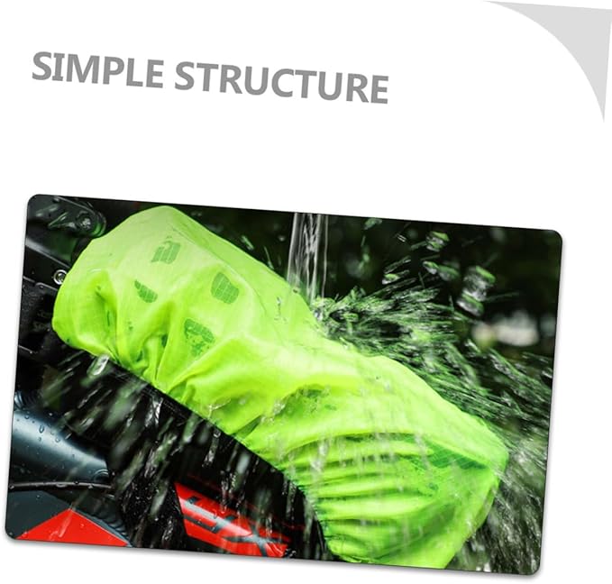 VANZACK Bike Handlebar Bag Rain Cover Waterproof Cycling Pouch for Mountain Bikes Outdoor Gear 2-Piece Set Compatible