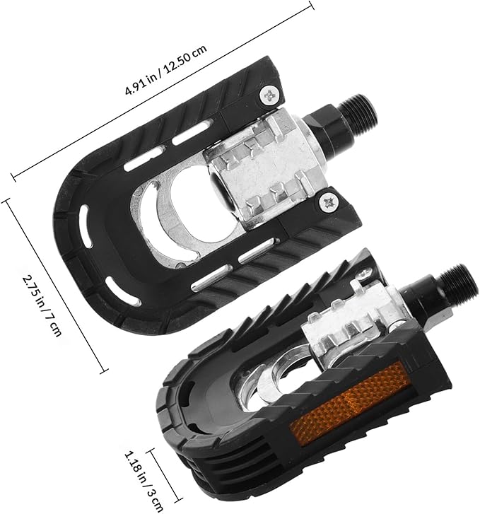 Foldable Aluminum Alloy Bike Pedals Flat Mountain Bicycle Pedals with Wrench Pair for Road, Electric, and Cycling Accessories