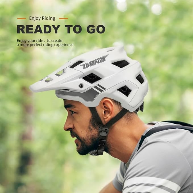 BATFOX Bike Helmet,Mountain Bike Helmet Helmets for Men Women Adults Youth
