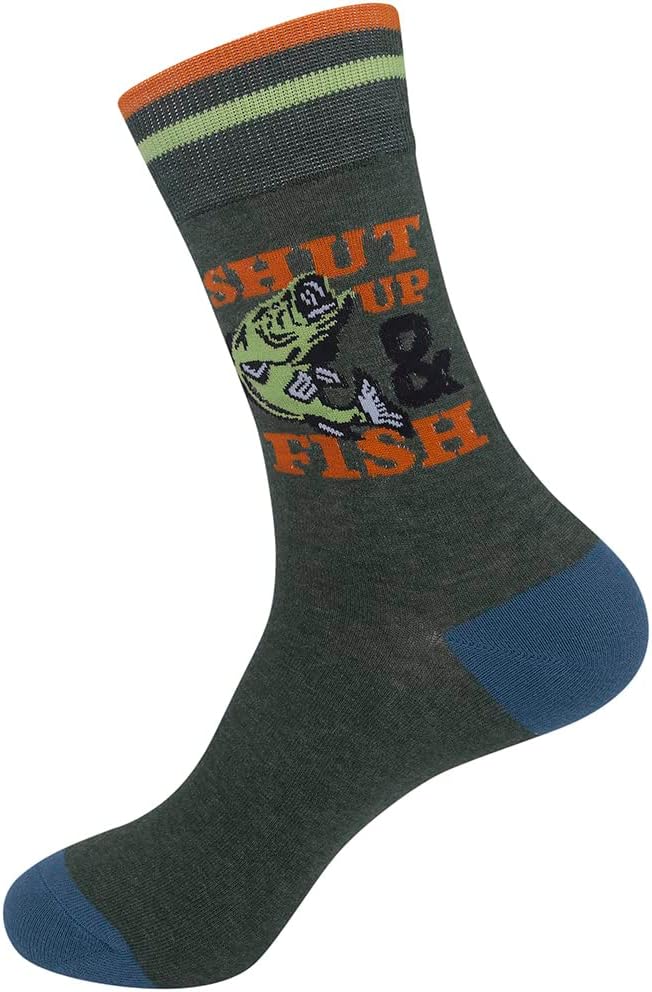 FUNATIC Funny Outdoor Themed Socks for Men Women - Novelty Gifts For Golfing, Fishing, Hunting, Bigfoot, Pickleball, and More