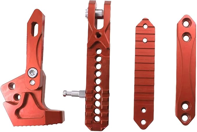 Universal Motorcycle Kickstand Adjustable Foot Side Support Parking Kickstand for Electric Motorbike Parking Foot Side Support Stand (Orange-1)