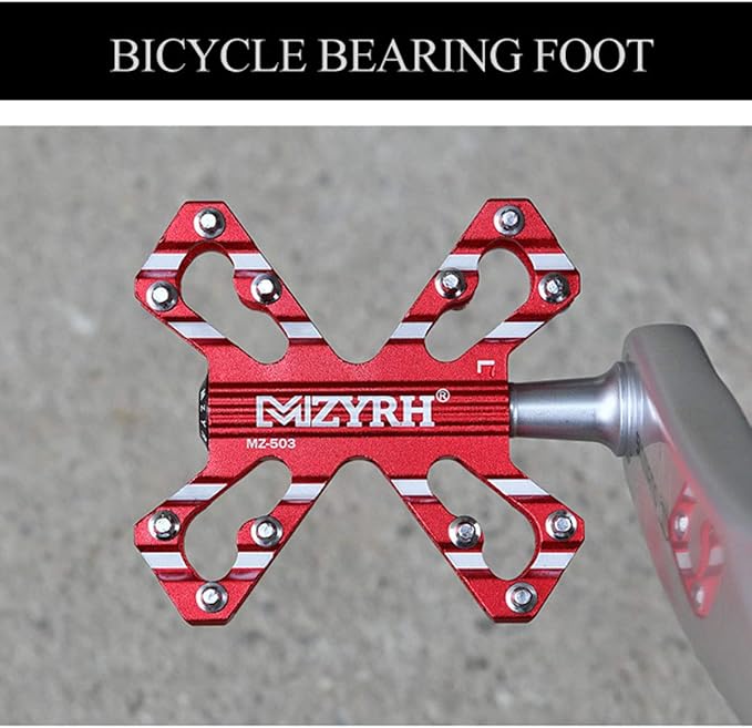 ThinkTop 3 Bearing Ultralight MTB BMX Road Mountain Bike Pedals Platform Flat Aluminum Sealed Ever Lubricate Bearing Axle 9/16 Inch
