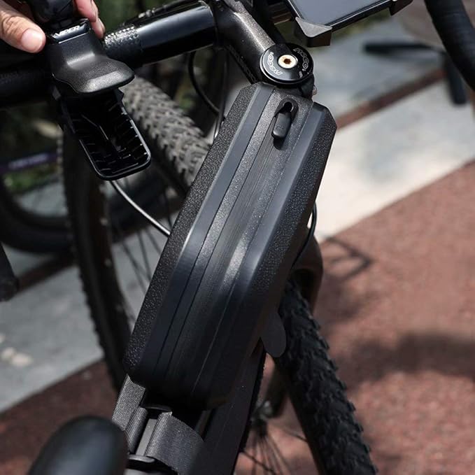 Rhinowalk Bike Frame Bag Bike Triangle Bag Waterproof top Tube Under The Bag, Suitable for Road Mountain Bike Sports, Gravel Bike(1.5L)