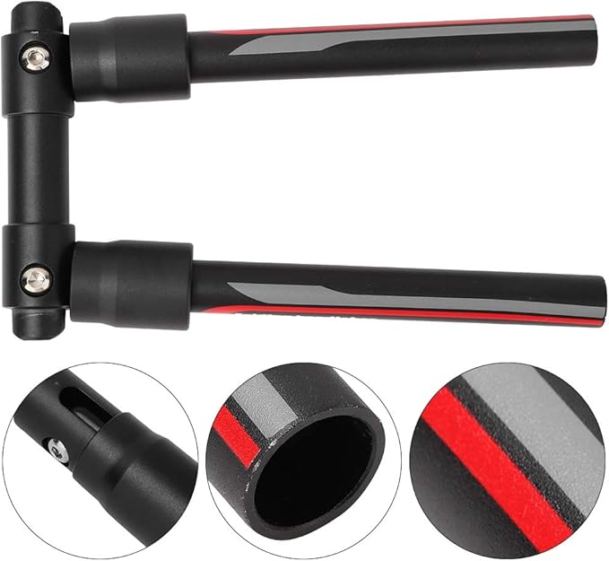 Keenso Foldable Bike Handlebar, Quick Release Mountain Road Handlebar, Mountain Scooter DIY Replacement Accessory, Repair Hardware Tools, for Cycling, Urban Commuting, Travel, Daily Use